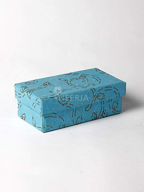 Blue Pottery Candle Holder Set